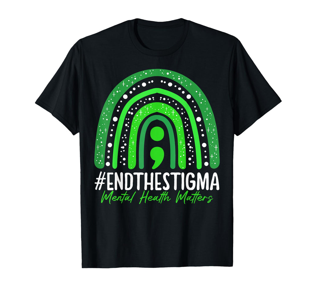 End Stigma Mental Health Matters T-Shirt - Custom Art Print for Adults - T-Shirt, Sweatshirt, Hoodie