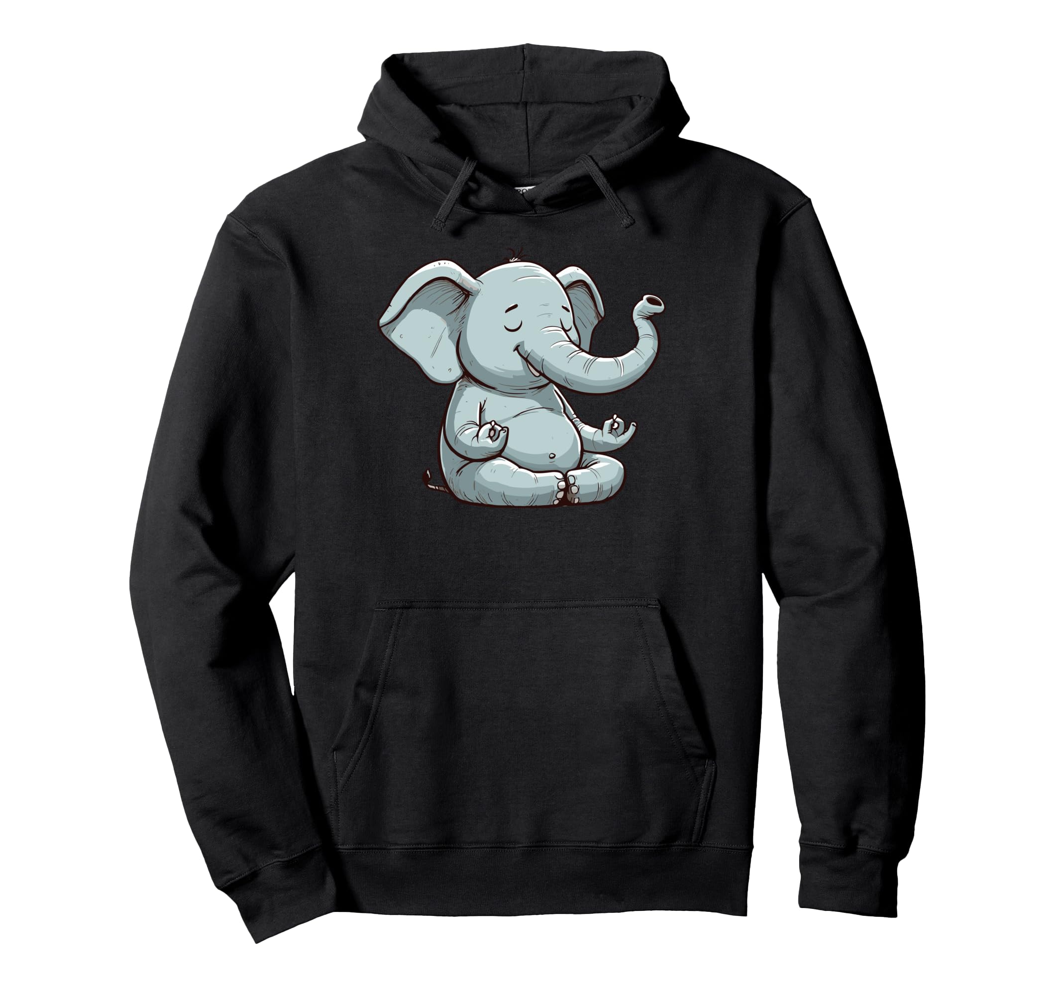Meditation Elephant Yoga Pose Relaxing Hoodie - Streetwear Style Unisex - T-Shirt, Sweatshirt, Hoodie