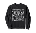 Typography Mental Health Awareness Sweatshirt - Trendy Graphic for Adults - T-Shirt, Sweatshirt, Hoodie