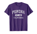 Pomona California Ca Established Sports T-Shirt - Custom Art Print Unisex - T-Shirt, Sweatshirt, Hoodie
