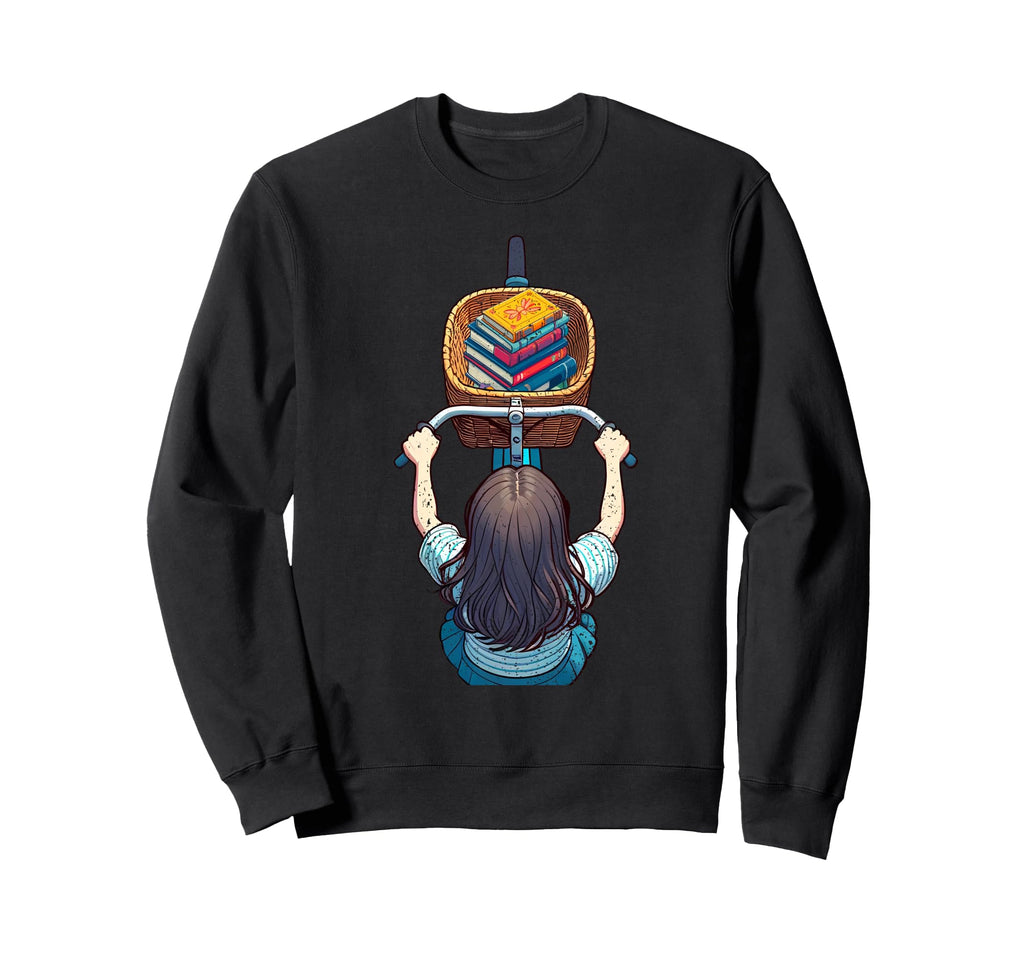 Cyclist Book Lover Cycling Reader Sweatshirt - Streetwear Style Men Women - T-Shirt, Sweatshirt, Hoodie