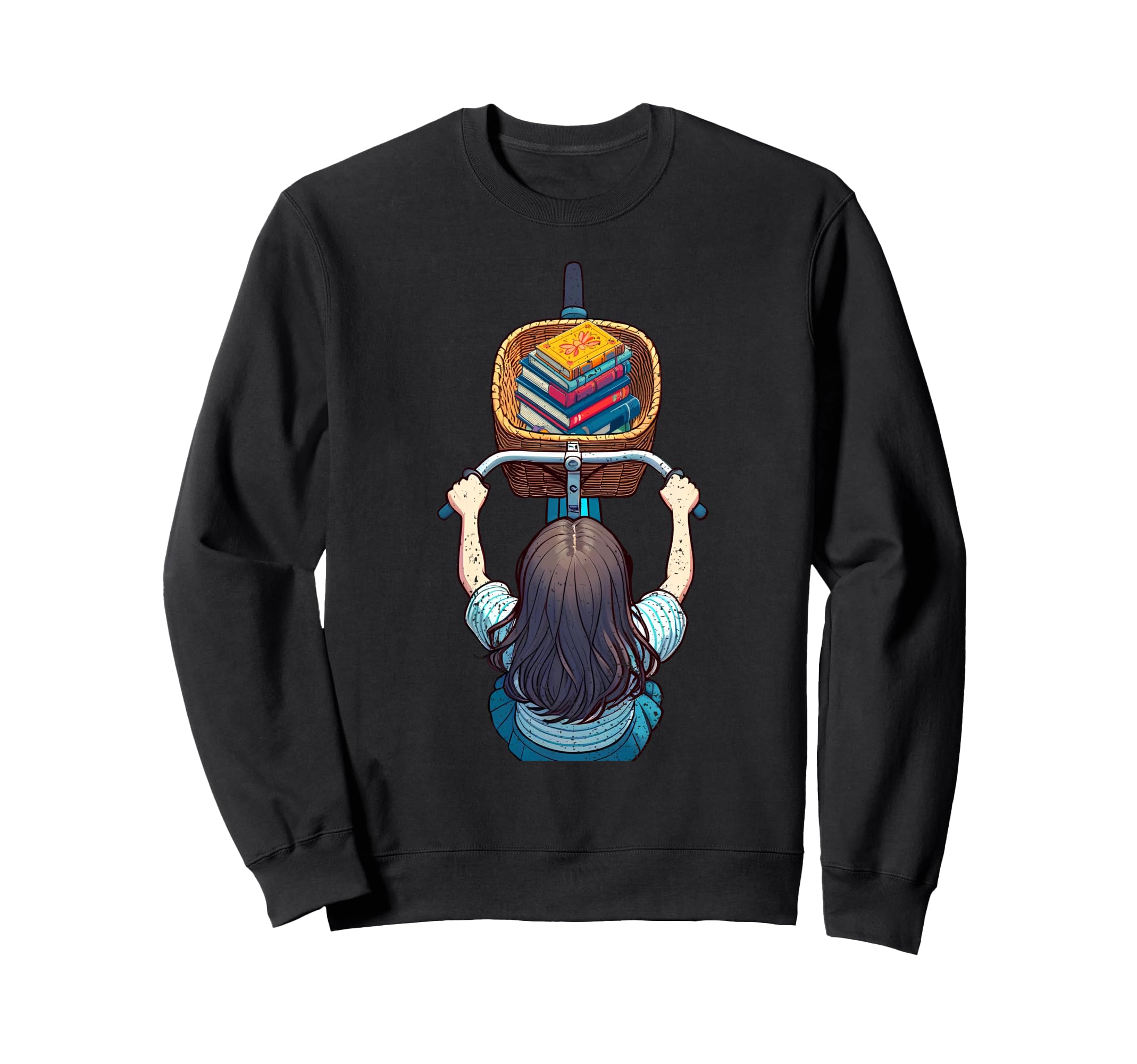 Cyclist Book Lover Cycling Reader Sweatshirt - Streetwear Style Men Women - T-Shirt, Sweatshirt, Hoodie