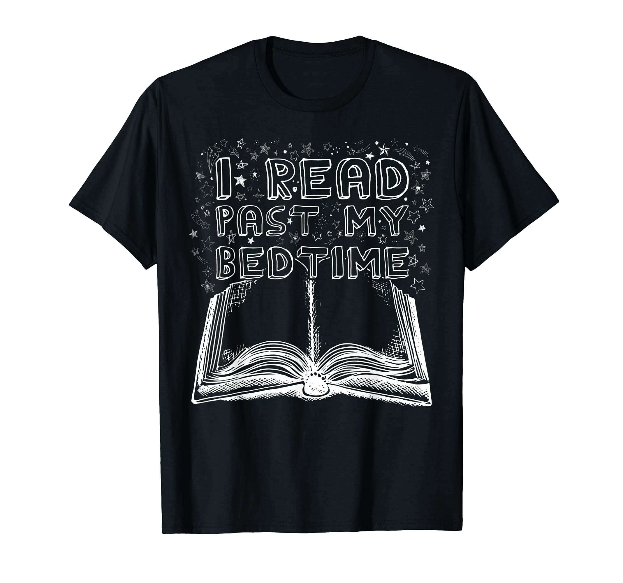 Bibliophile Book Nerd I Read Past My T-Shirt - Custom Art Print Men Women - T-Shirt, Sweatshirt, Hoodie