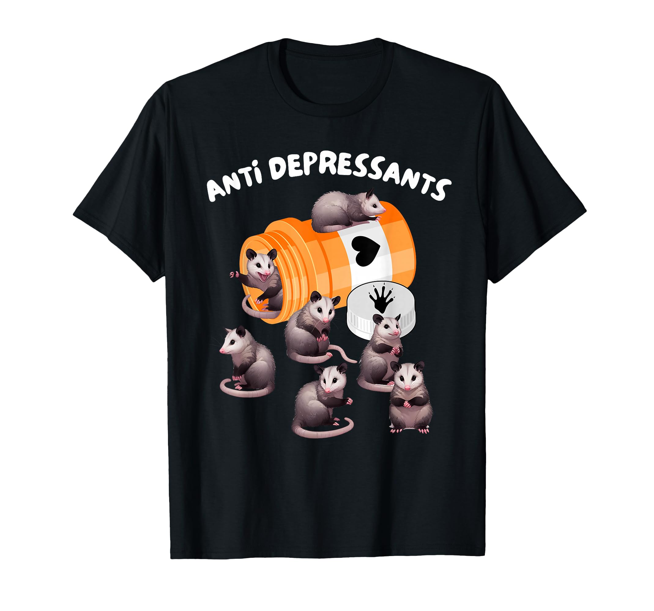 Depression Opossum Mental Health T-Shirt - Fun Novelty Design Men Women - T-Shirt, Sweatshirt, Hoodie
