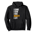 I Came I Saw I Had Anxiety Funny Hoodie - Novelty Apparel for Adults - T-Shirt, Sweatshirt, Hoodie