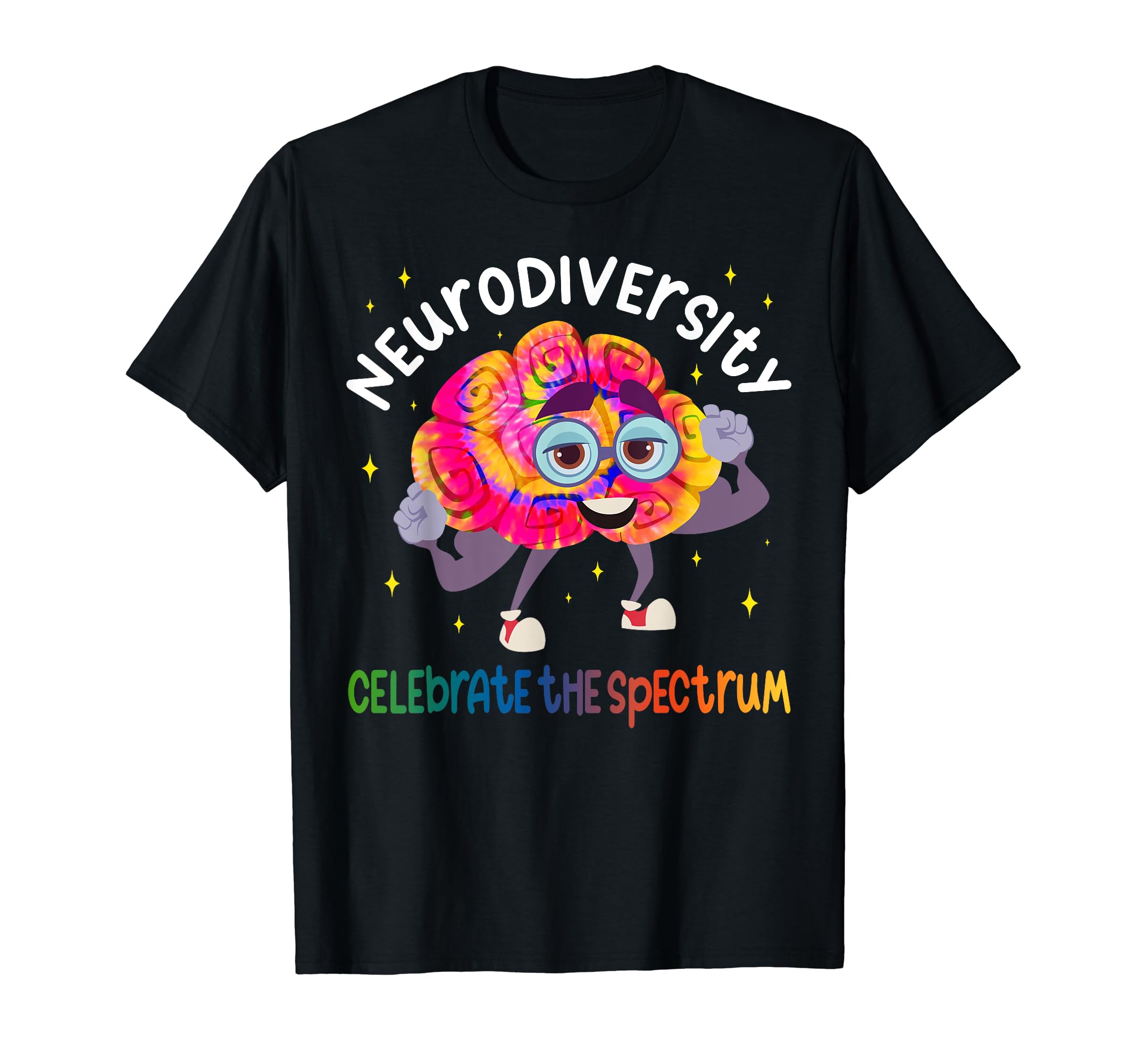 Neurodiversity Brain Autism Celebrate T-Shirt - Fun Novelty Design Unisex - T-Shirt, Sweatshirt, Hoodie