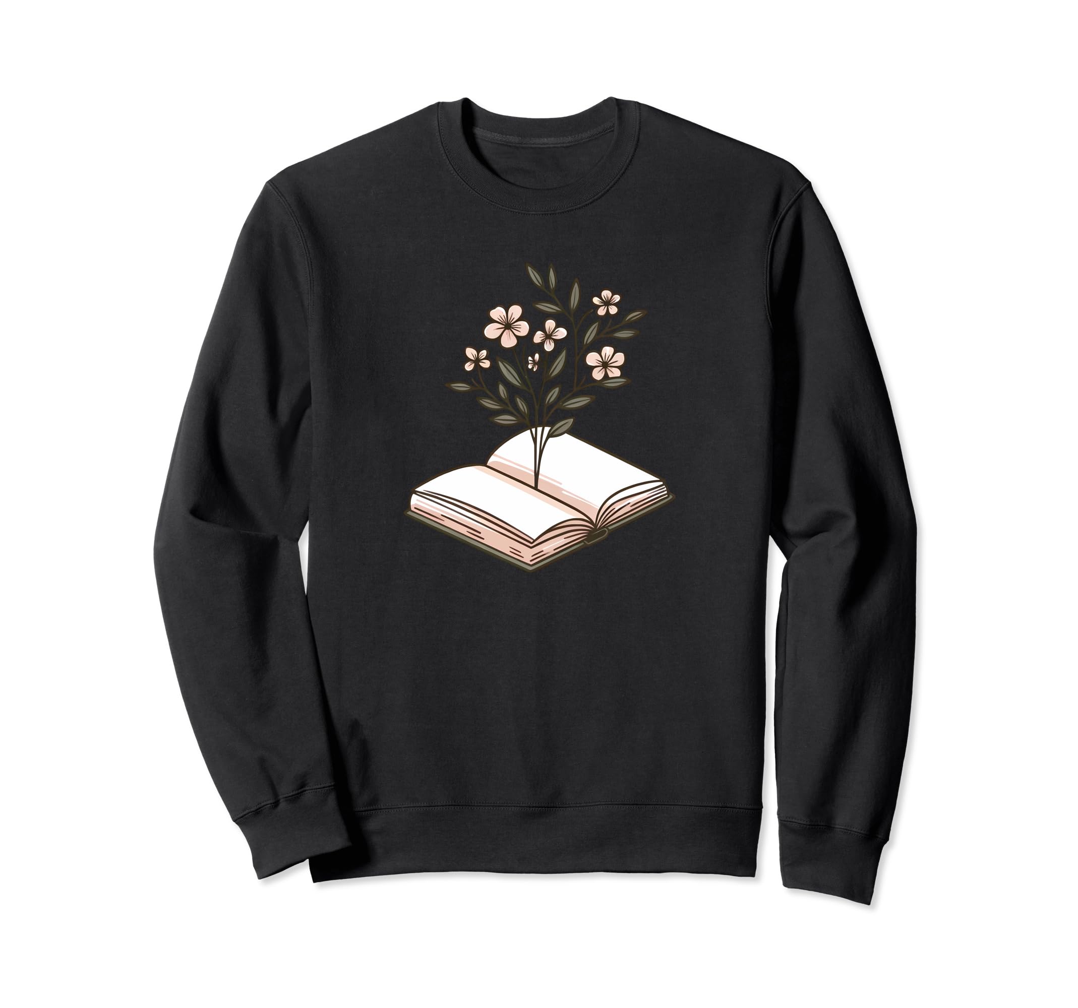 Book Growing Flowers Reading And Sweatshirt - Trendy Graphic Unisex - T-Shirt, Sweatshirt, Hoodie
