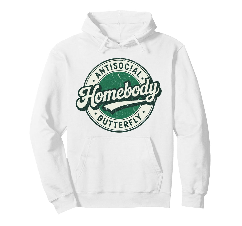 Badge Introvert Homebody Antisocial Hoodie - Custom Art Print Men Women - T-Shirt, Sweatshirt, Hoodie