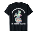 Pastel Dragon Book Reader Bookworm T-Shirt - Trendy Graphic for Adults - T-Shirt, Sweatshirt, Hoodie