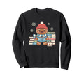 Teacher Cozy Gingerbread Reading Sweatshirt - Fun Novelty Design Men Women - T-Shirt, Sweatshirt, Hoodie