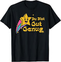 Du Bist Gut Genug German Vintage Star Meme Quote Funny T-Shirt Unisex T-shirt, Sweatshirt, Hoodie, Long Sleeve Tee - T-Shirt, Sweatshirt, Hoodie