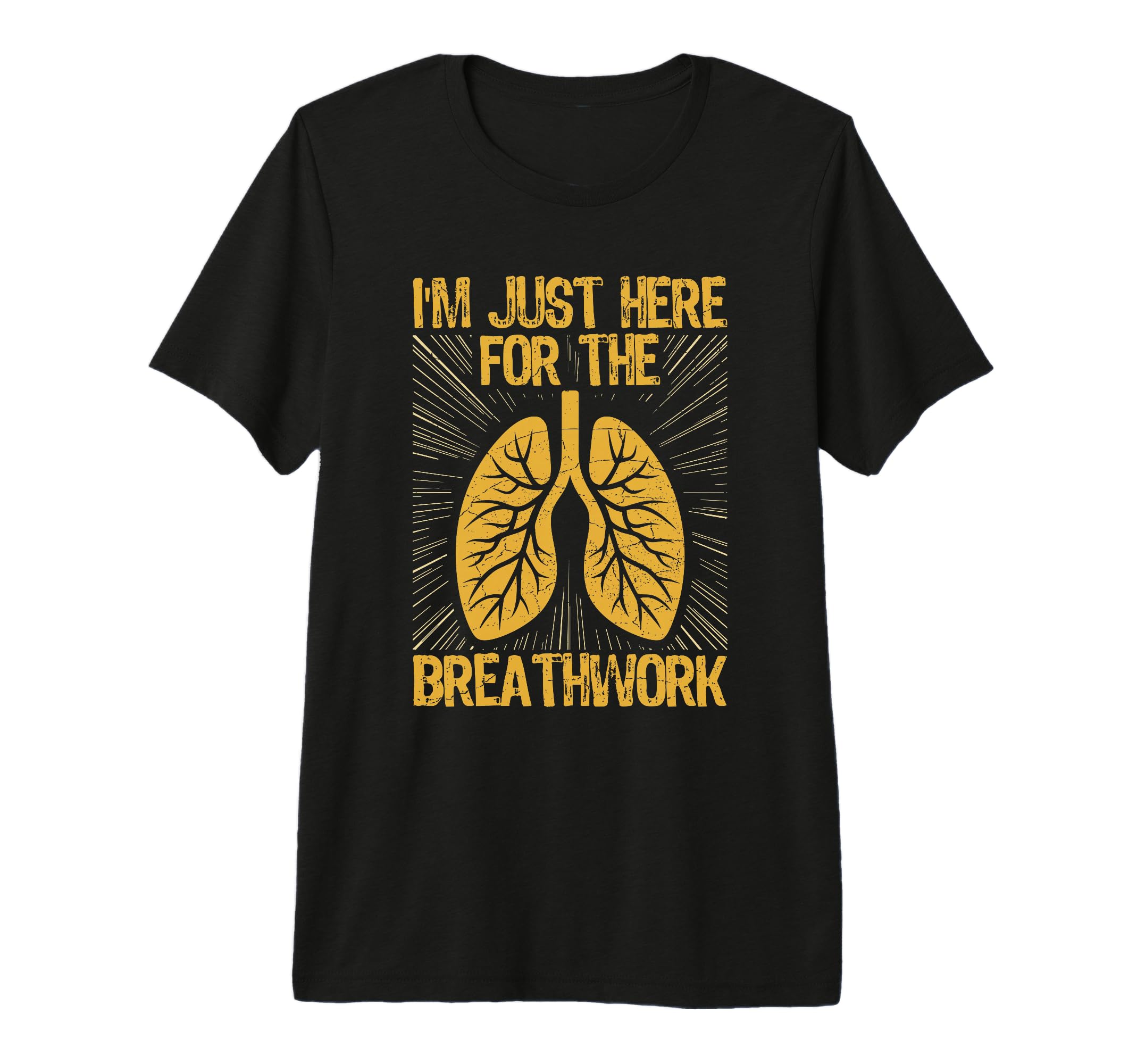 Im Just Here Breathwork Tri Blend T-Shirt - Custom Art Print Men Women - T-Shirt, Sweatshirt, Hoodie