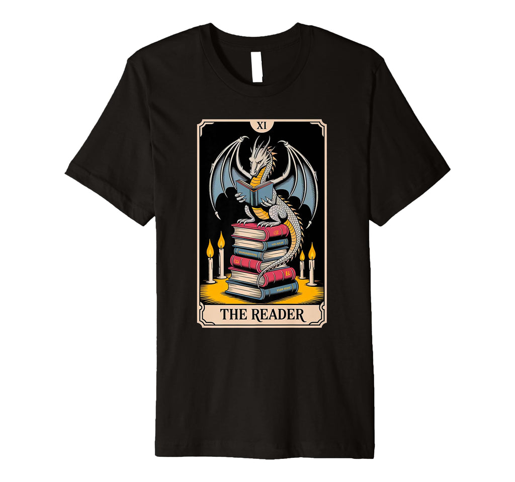 Bookworm Dragons Reading Book Lover T-Shirt - Graphic Print for Adults - T-Shirt, Sweatshirt, Hoodie