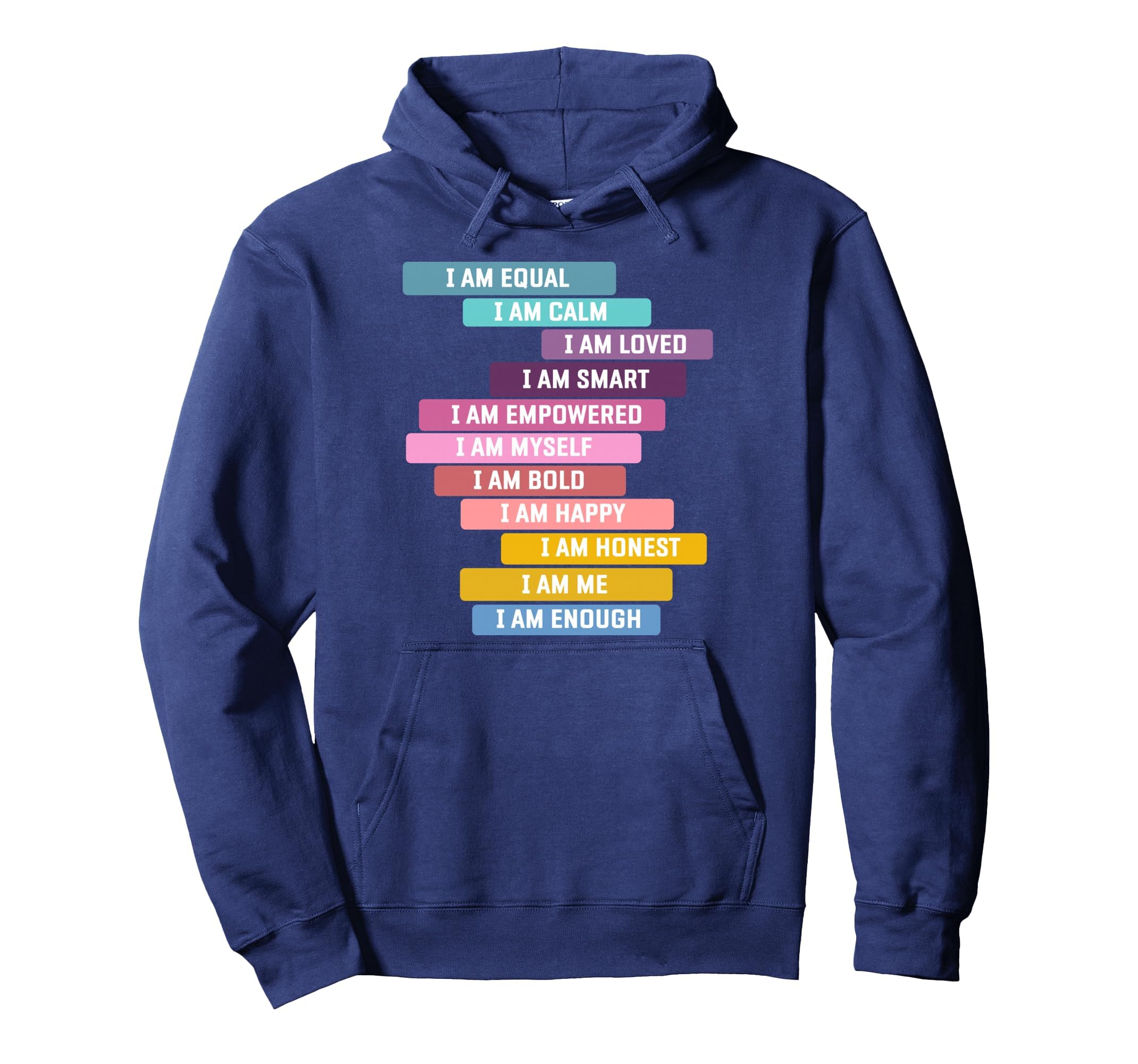 Positive Affirmations Growth Mindset Hoodie - Custom Art Print Men Women - T-Shirt, Sweatshirt, Hoodie