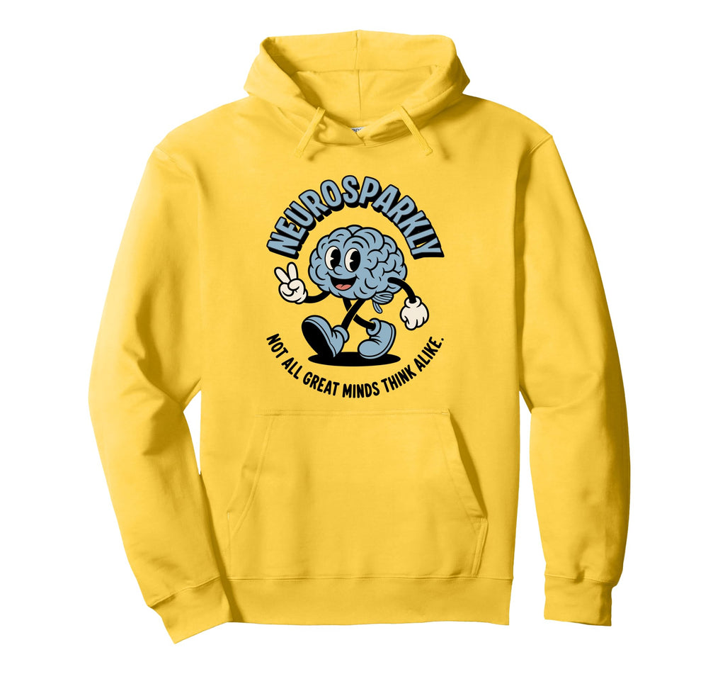Neurosparkly Brain Autism Spectrum Adhd Hoodie - Novelty Apparel Men Women - T-Shirt, Sweatshirt, Hoodie