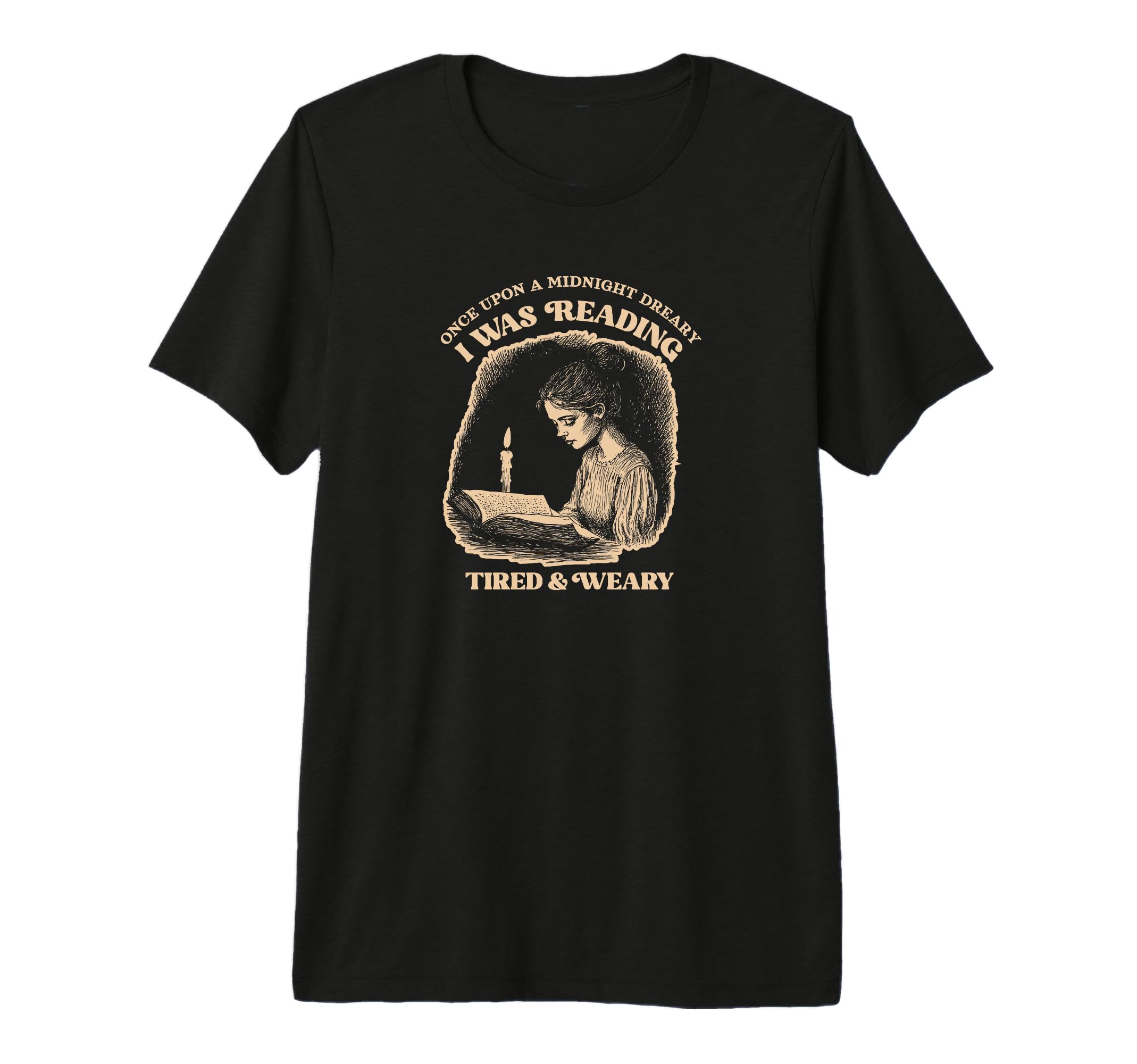 Funny Edgar Allan Poe Raven Bookish T-Shirt - Trendy Graphic for Adults - T-Shirt, Sweatshirt, Hoodie