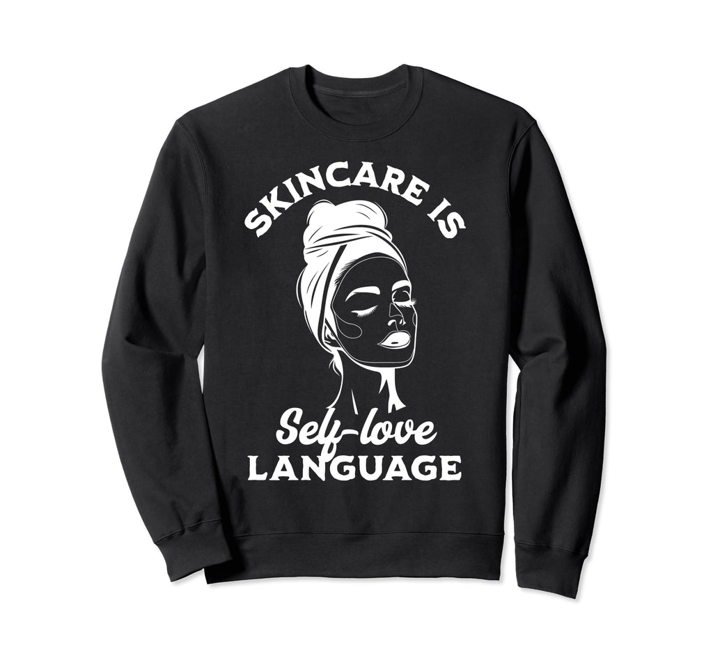 Skincare Self Care Minimalist Lineart Sweatshirt - Custom Art Print Unisex - T-Shirt, Sweatshirt, Hoodie
