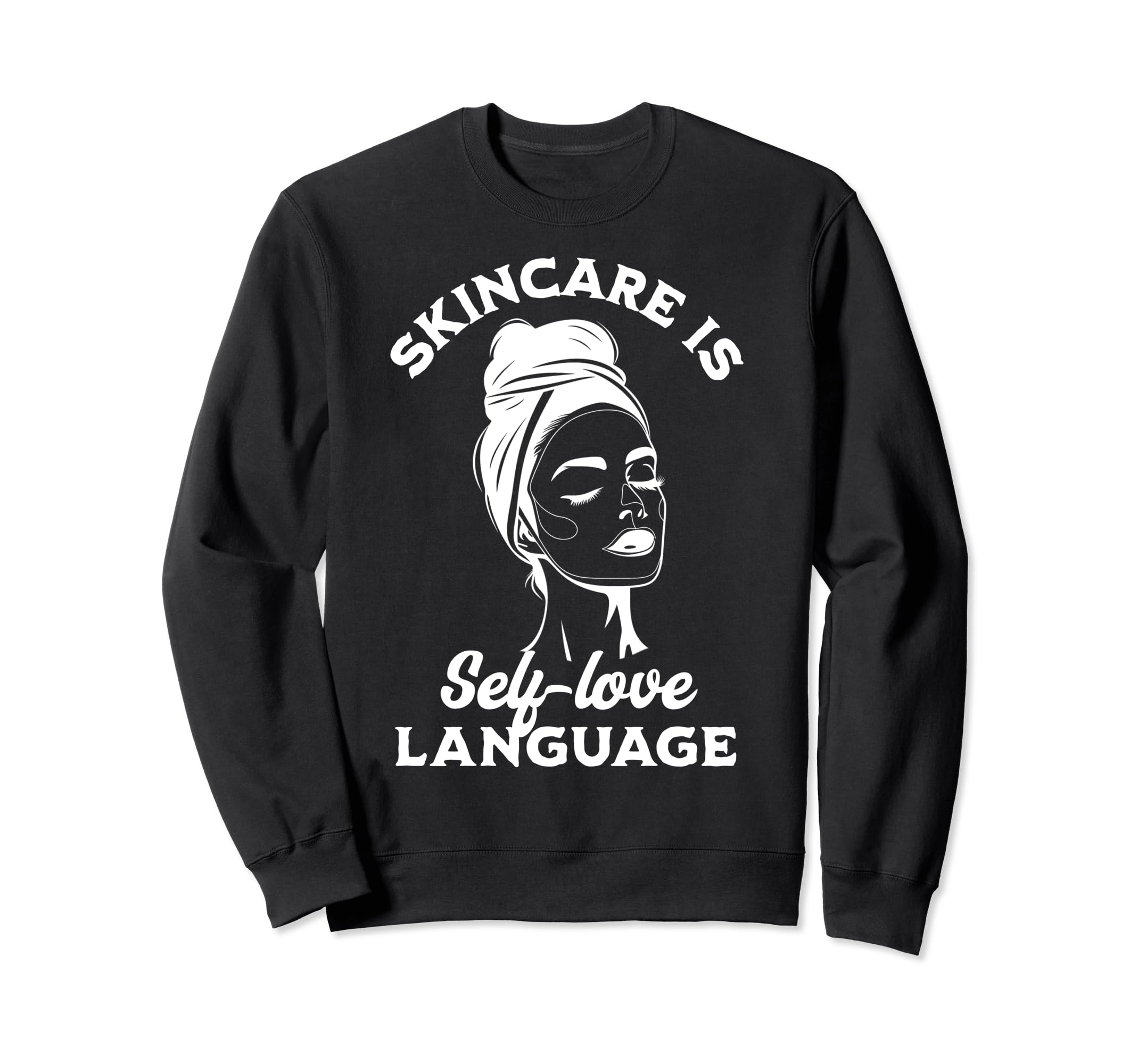 Skincare Self Care Minimalist Lineart Sweatshirt - Custom Art Print Unisex - T-Shirt, Sweatshirt, Hoodie