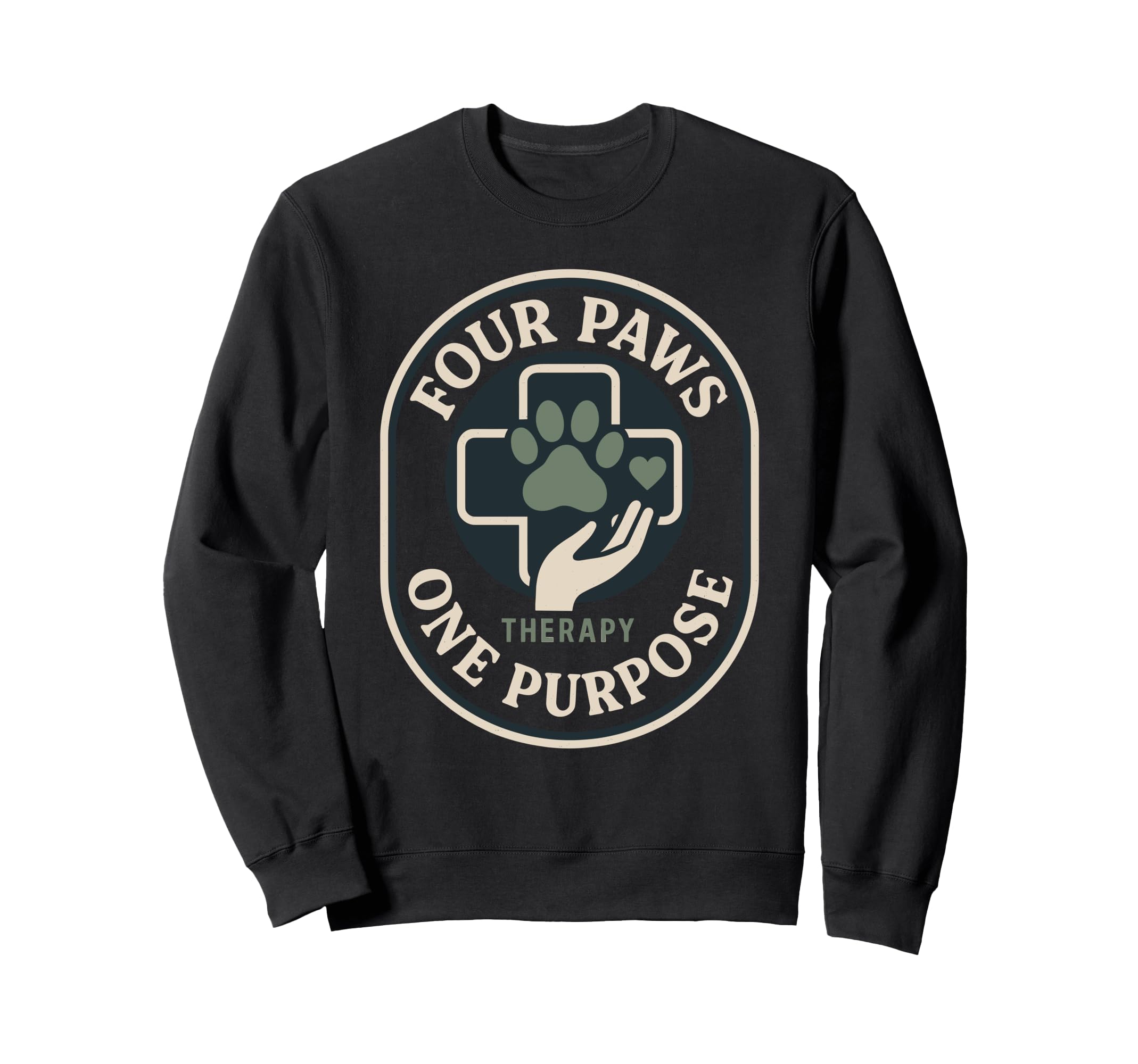Therapy Dog Emotional Support Sweatshirt - Fun Novelty Design Unisex - T-Shirt, Sweatshirt, Hoodie