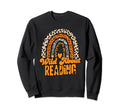 Wild About Reading Books Teacher Sweatshirt - Aesthetic Graphic for Adults - T-Shirt, Sweatshirt, Hoodie