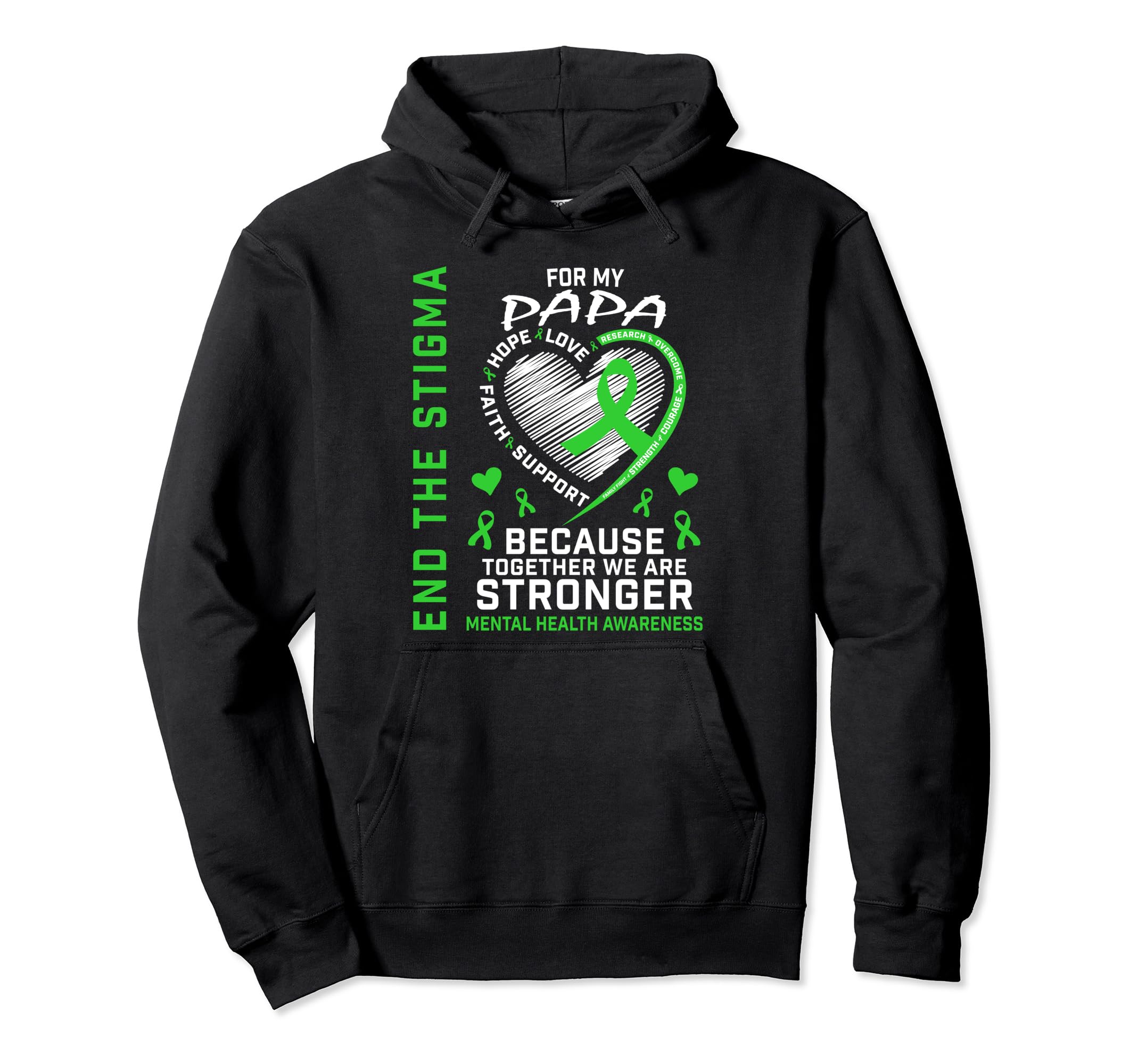 Mental Health Awareness Items Papa Hoodie - Streetwear Style for Adults - T-Shirt, Sweatshirt, Hoodie