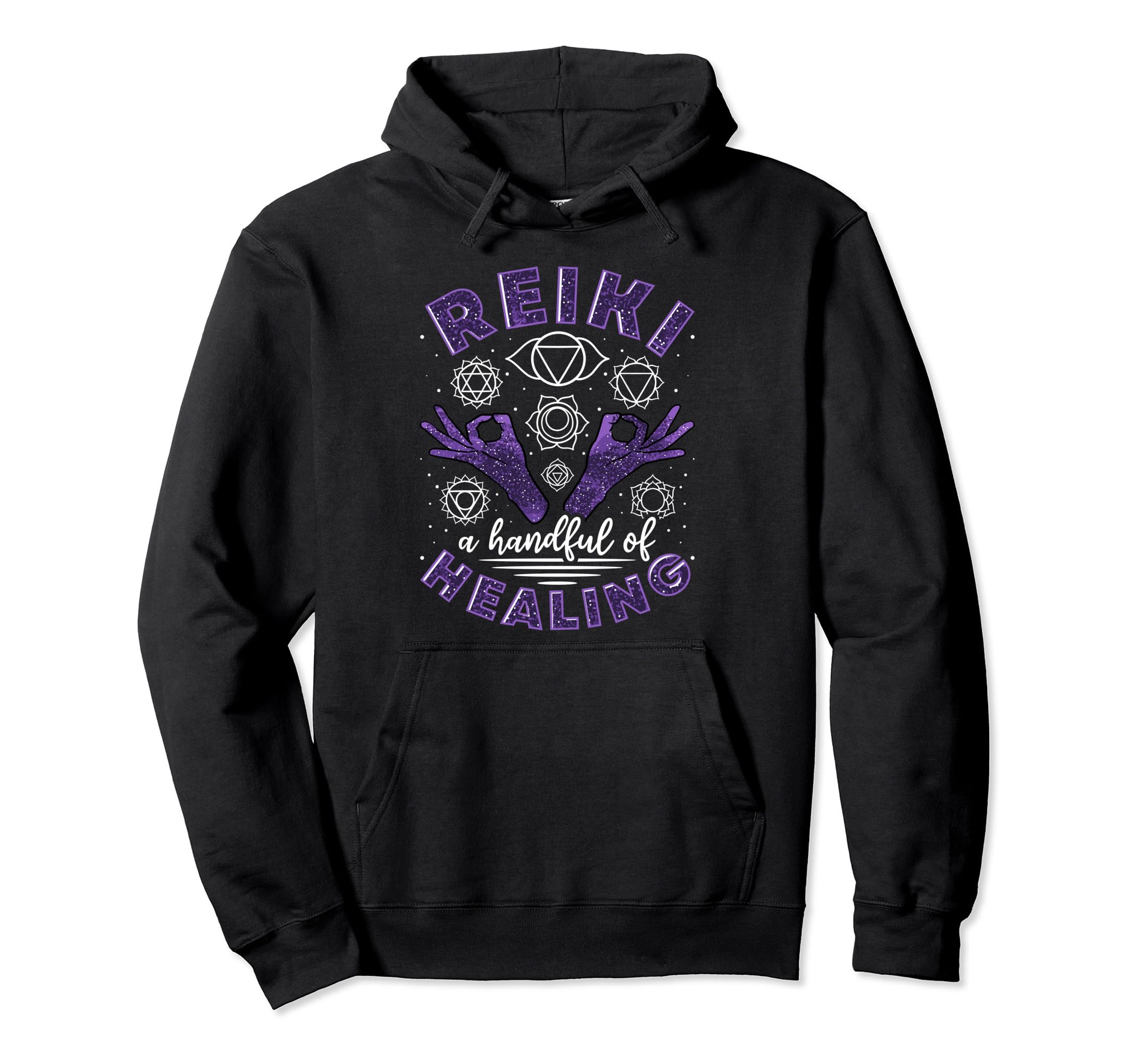 Reiki Handful Healing Meditation Hoodie - Streetwear Style for Adults - T-Shirt, Sweatshirt, Hoodie