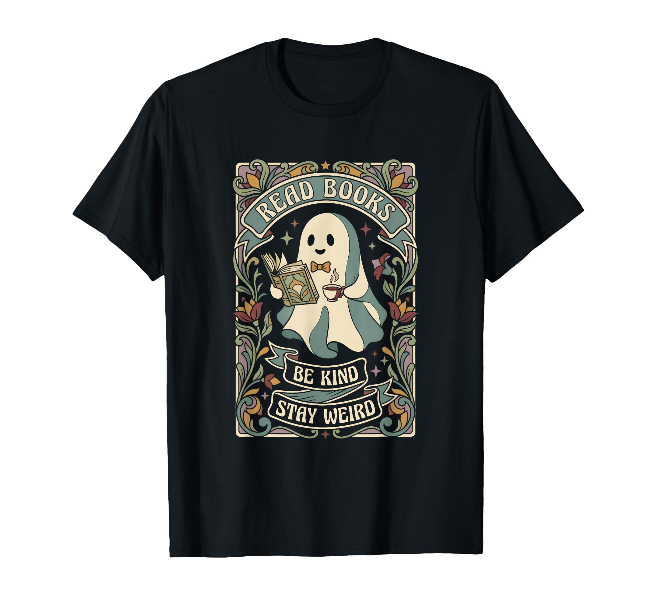 Read Books Be Kind Stay Weird Tarot T-Shirt - Unique Graphic for Adults - T-Shirt, Sweatshirt, Hoodie