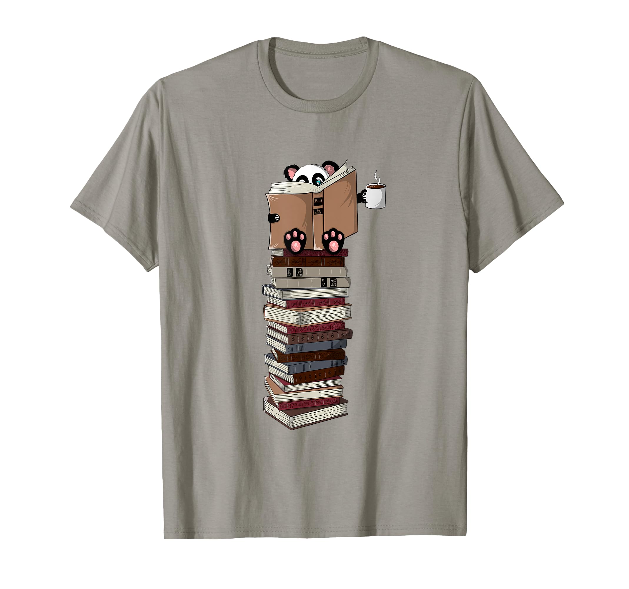 Panda Lovers Tea Book Reading Coffee Sweatshirt - Graphic Print for Adults - T-Shirt, Sweatshirt, Hoodie
