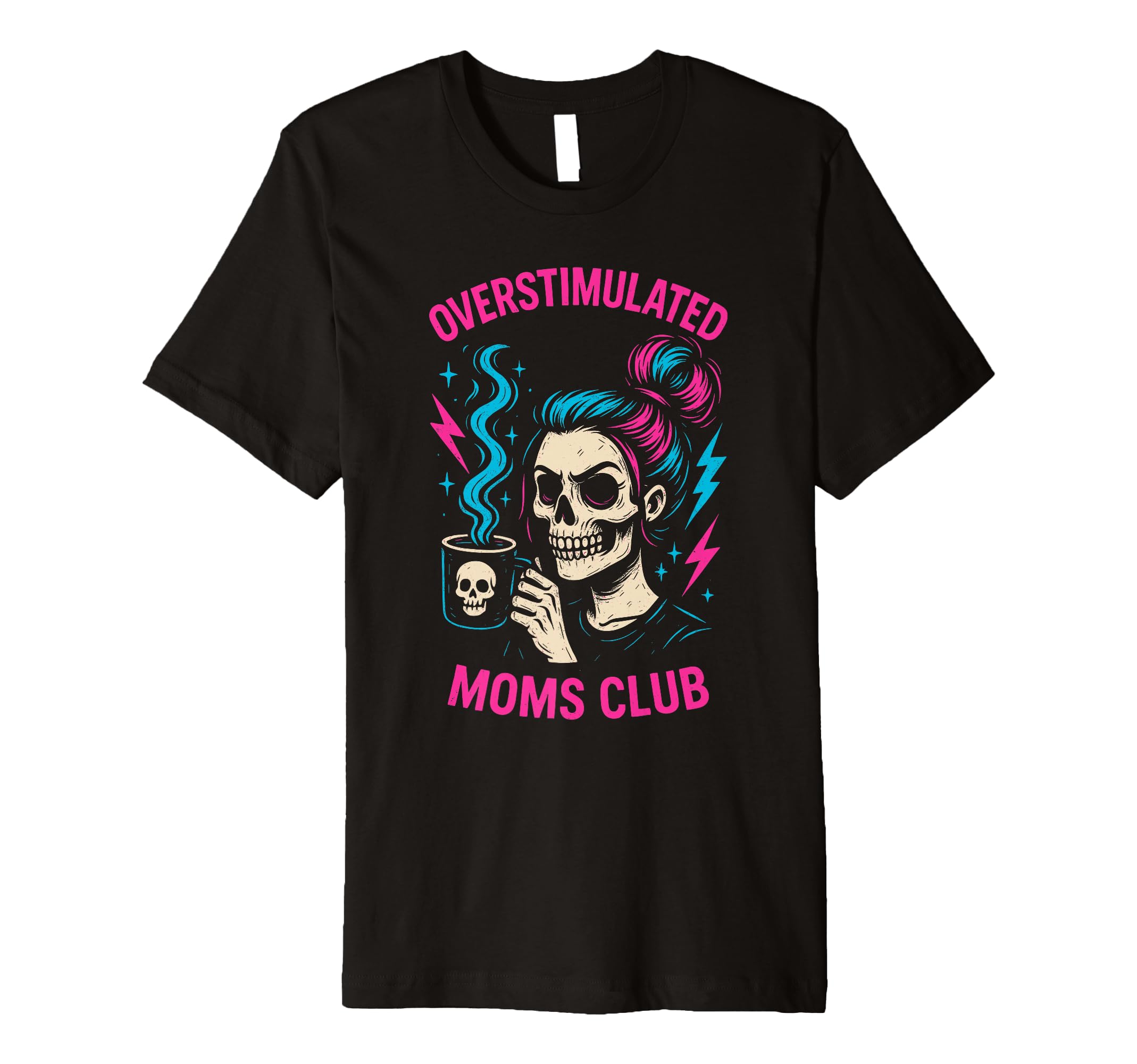 Groovy Overstimulated Moms Club Hoodie - Trendy Graphic Unisex - T-Shirt, Sweatshirt, Hoodie