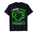 Heart I Wear Green Mental Health T-Shirt - Minimalist Print Men Women - T-Shirt, Sweatshirt, Hoodie