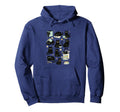 Black Cat Reading Aesthetic Book Lover Hoodie - Trendy Graphic Men Women - T-Shirt, Sweatshirt, Hoodie