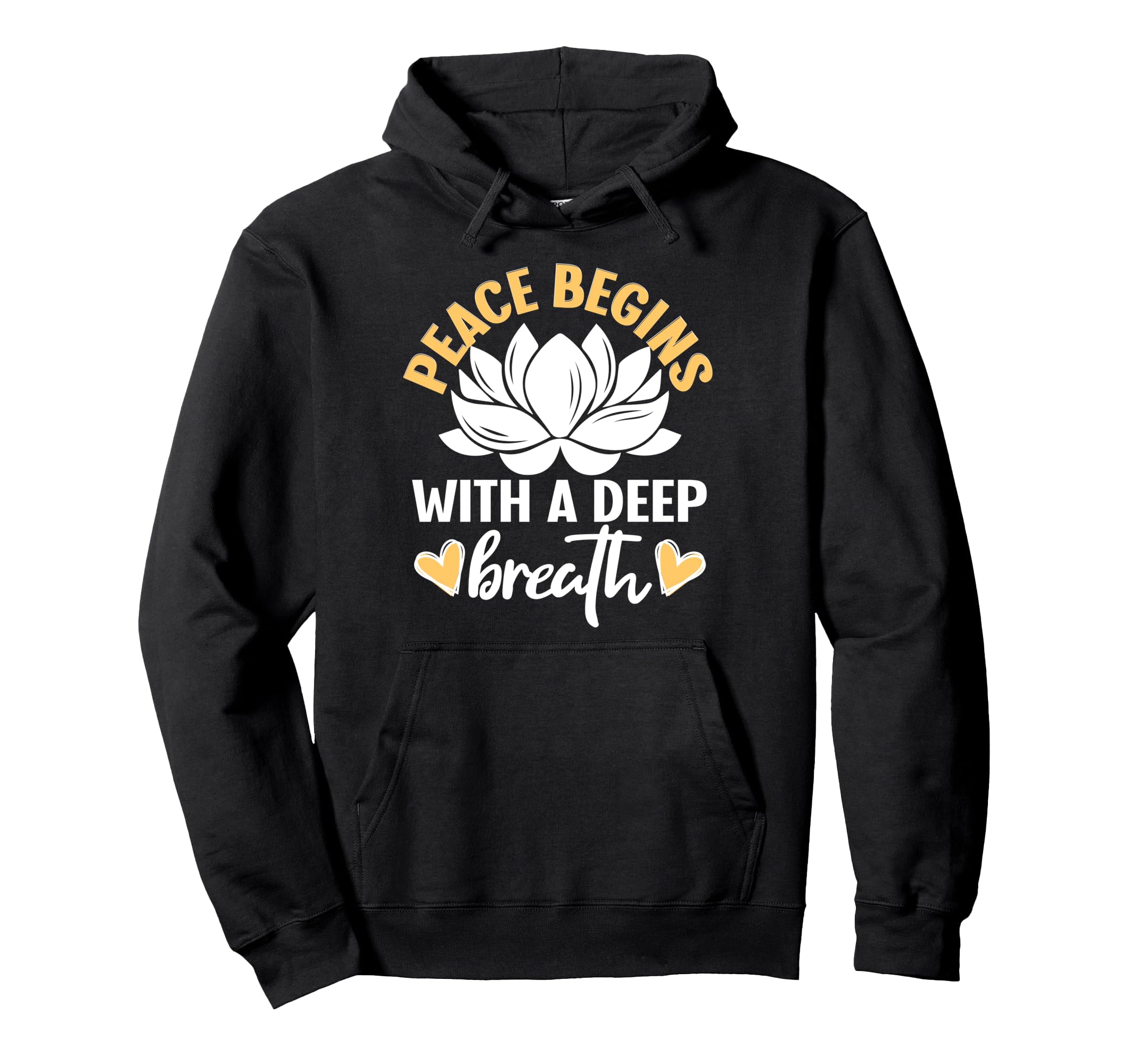 Meditation Yoga Spiritual Peace Namaste Hoodie - Unique Graphic Men Women - T-Shirt, Sweatshirt, Hoodie