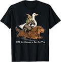 Funny Off to Cause A Kerfuffle Dachshund Frog Goose Raccoon T-Shirt Unisex T-shirt, Sweatshirt, Hoodie, Long Sleeve Tee - T-Shirt, Sweatshirt, Hoodie
