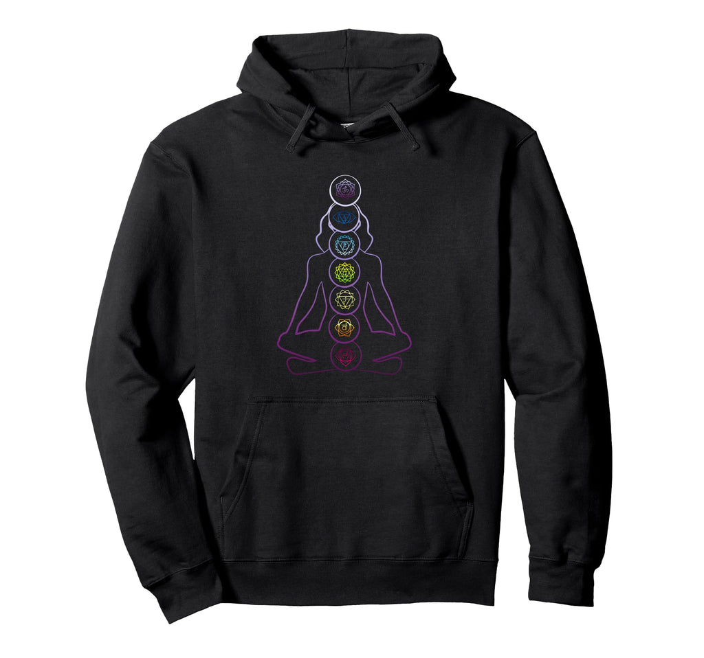 Chakra Zen Meditation Spiritual Hoodie - Novelty Apparel Men Women - T-Shirt, Sweatshirt, Hoodie