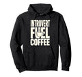 Introvert Coffee Lover Social Battery Hoodie - Graphic Print for Adults - T-Shirt, Sweatshirt, Hoodie