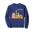 Reading Books Librarian Reader Nerd Sweatshirt - Streetwear Style Unisex - T-Shirt, Sweatshirt, Hoodie