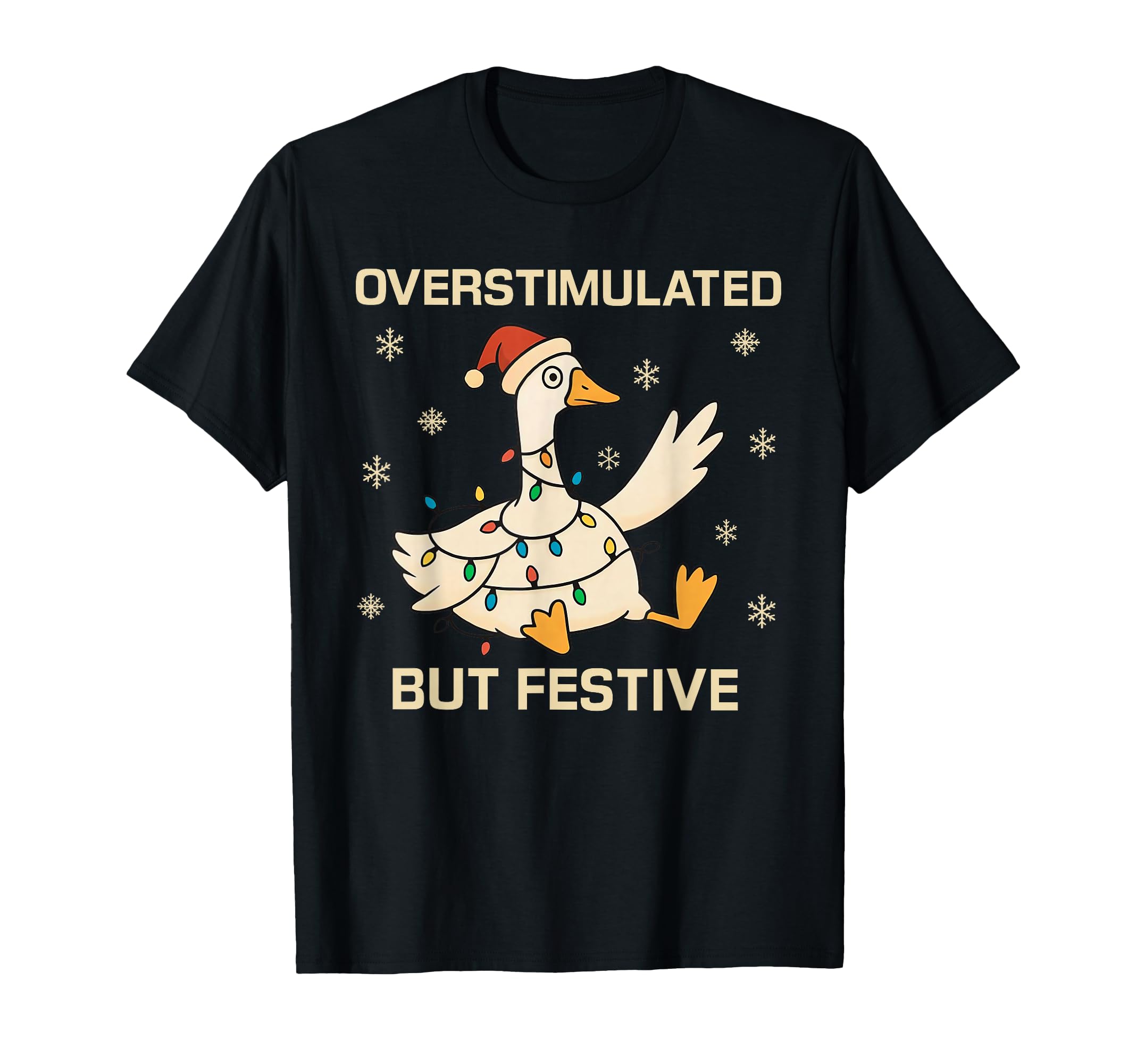 Funny Santa Silly Goose T-Shirt - Custom Art Print for Adults - T-Shirt, Sweatshirt, Hoodie