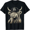 Hot Mess Highland Cow Funny Cute Coffee Lover Graphic T-Shirt Unisex T-shirt, Sweatshirt, Hoodie, Long Sleeve Tee - T-Shirt, Sweatshirt, Hoodie