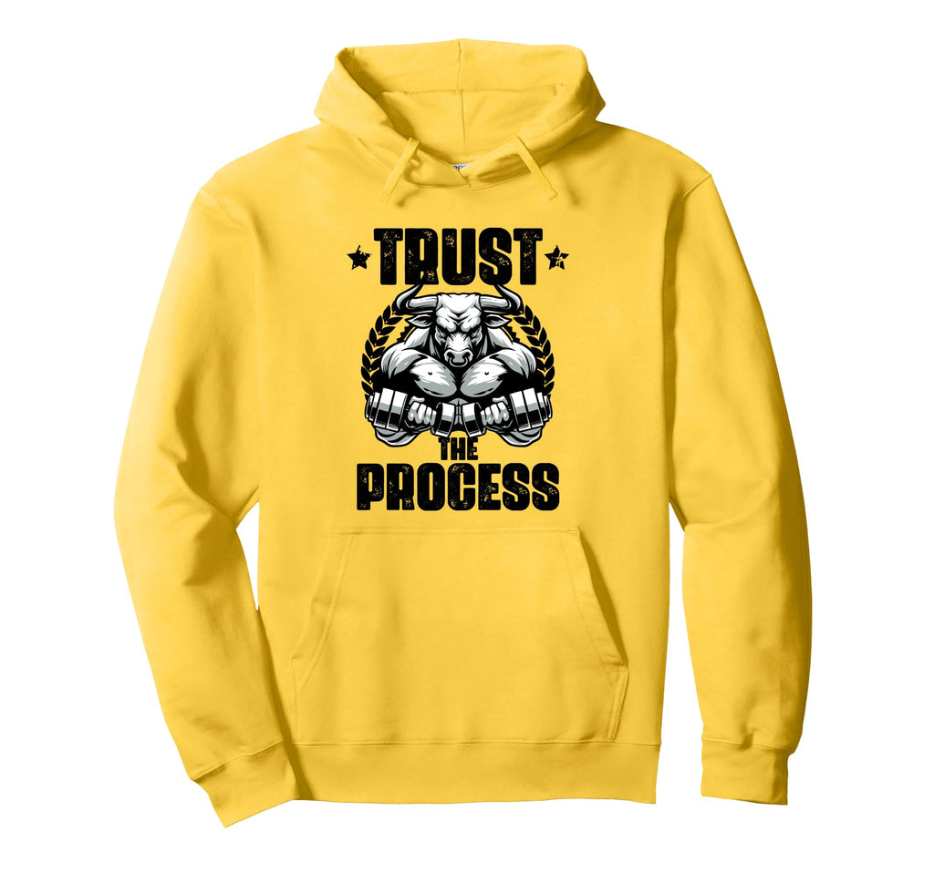 Trust Process Weightlift Workouts Gym Hoodie - Trendy Graphic Unisex - T-Shirt, Sweatshirt, Hoodie