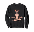 Meditation Sphynx Yoga Pose Sweatshirt - Trendy Graphic for Adults - T-Shirt, Sweatshirt, Hoodie