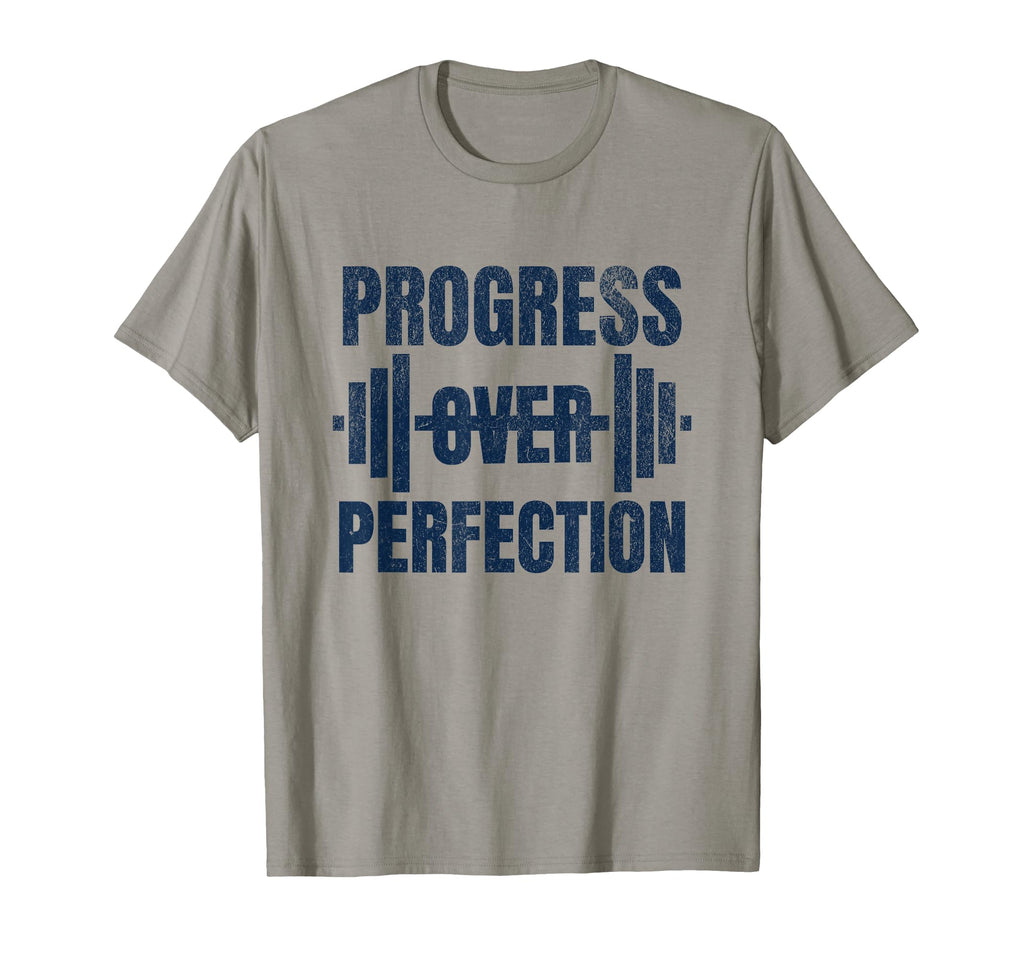 Progress Over Perfection Gym Motivation T-Shirt - Trendy Graphic Unisex - T-Shirt, Sweatshirt, Hoodie