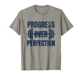 Progress Over Perfection Gym Motivation T-Shirt - Trendy Graphic Unisex - T-Shirt, Sweatshirt, Hoodie