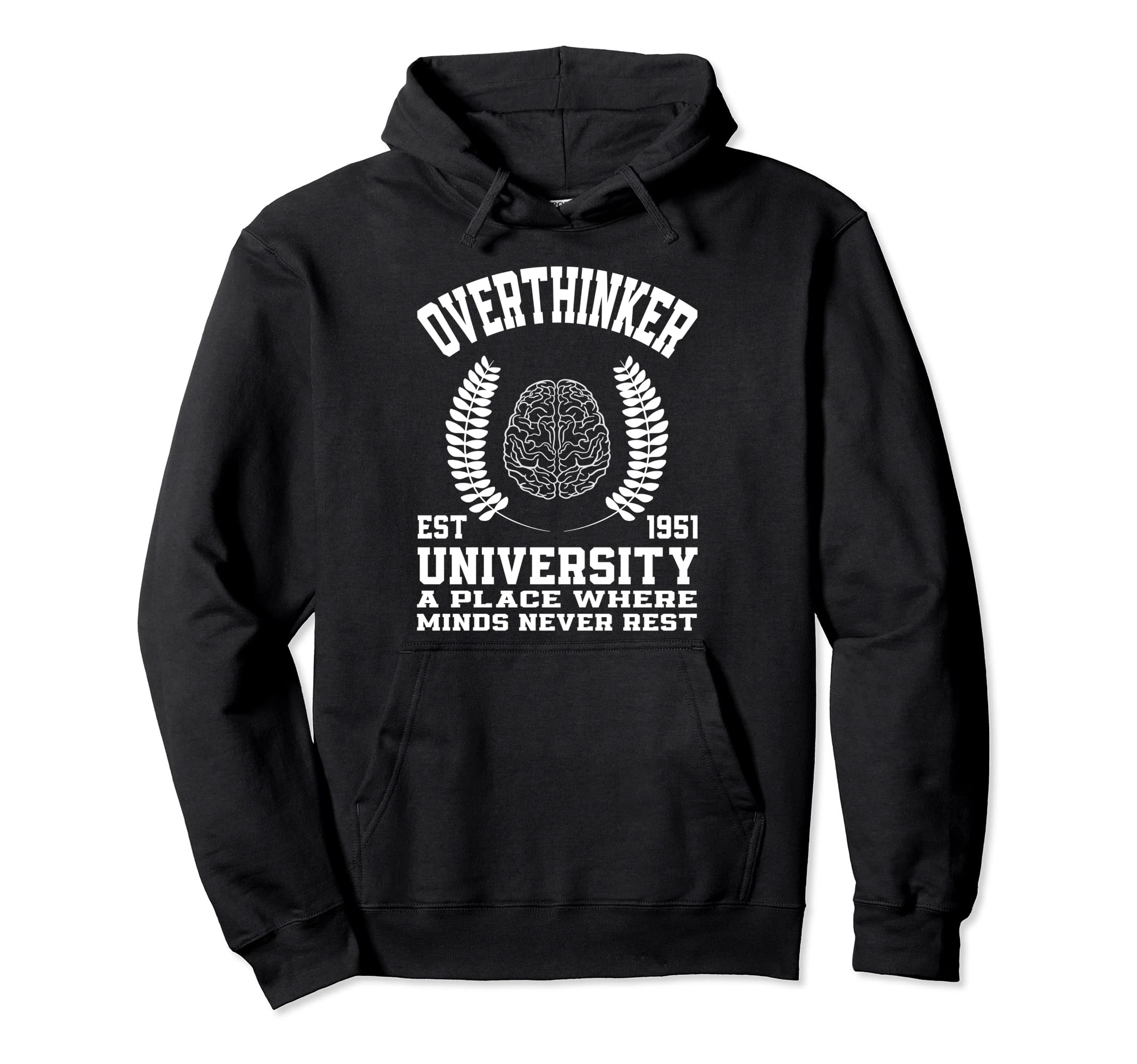 Overthinker Introverts Hoodie - Unique Graphic Men Women - T-Shirt, Sweatshirt, Hoodie