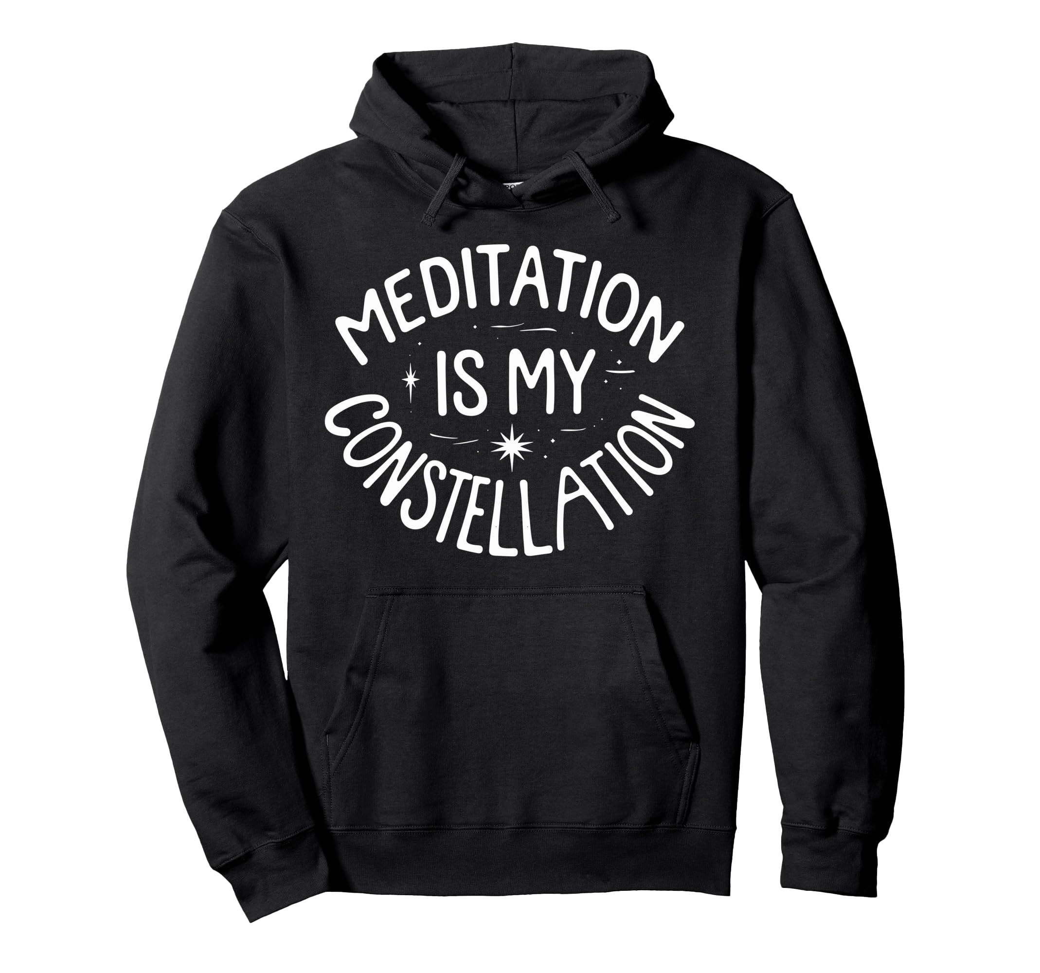 Meditation Astrology Connection Hoodie - Fun Novelty Design for Adults - T-Shirt, Sweatshirt, Hoodie