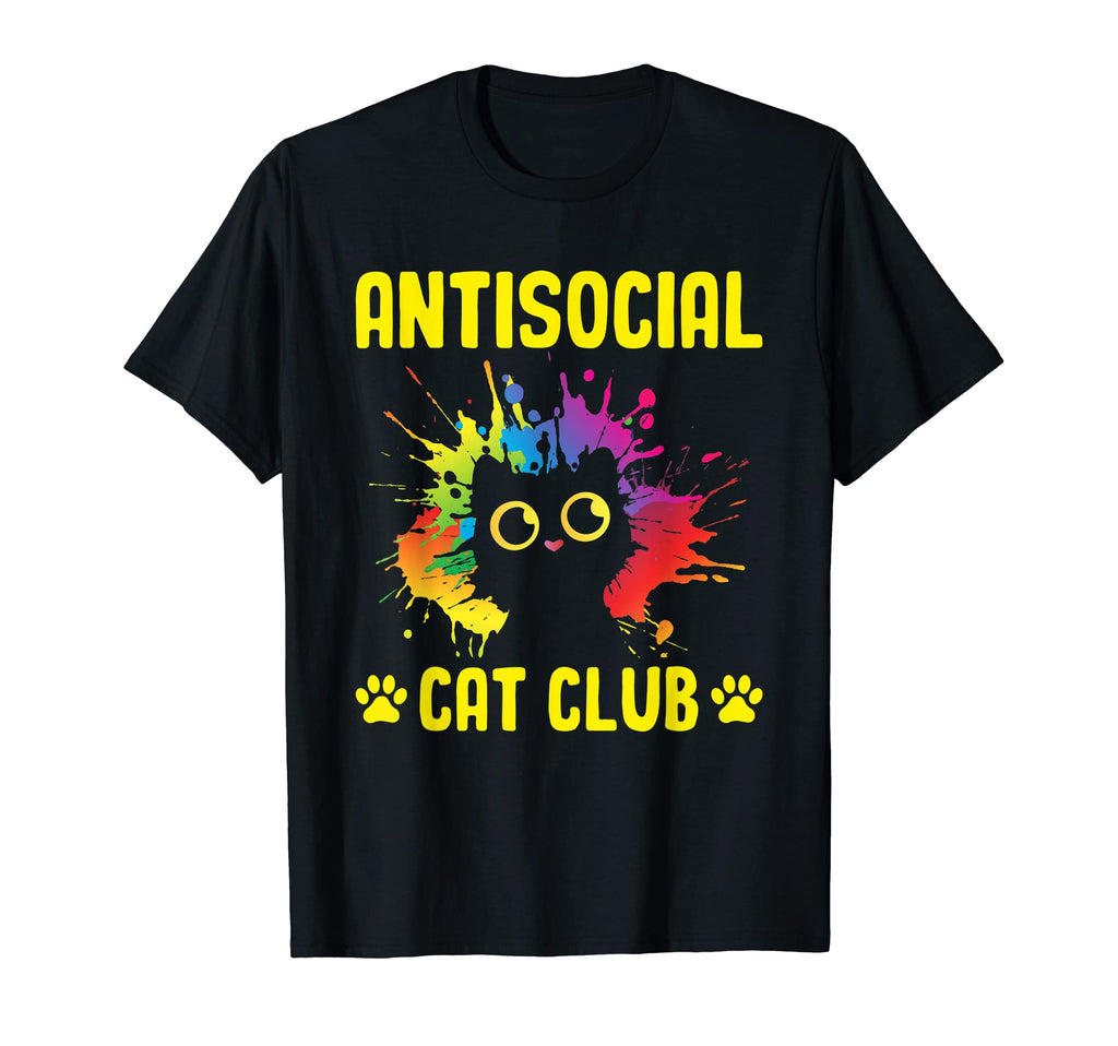 Antisocial Cat Club Introvert Cat T-Shirt - Casual Everyday Wear Men Women - T-Shirt, Sweatshirt, Hoodie