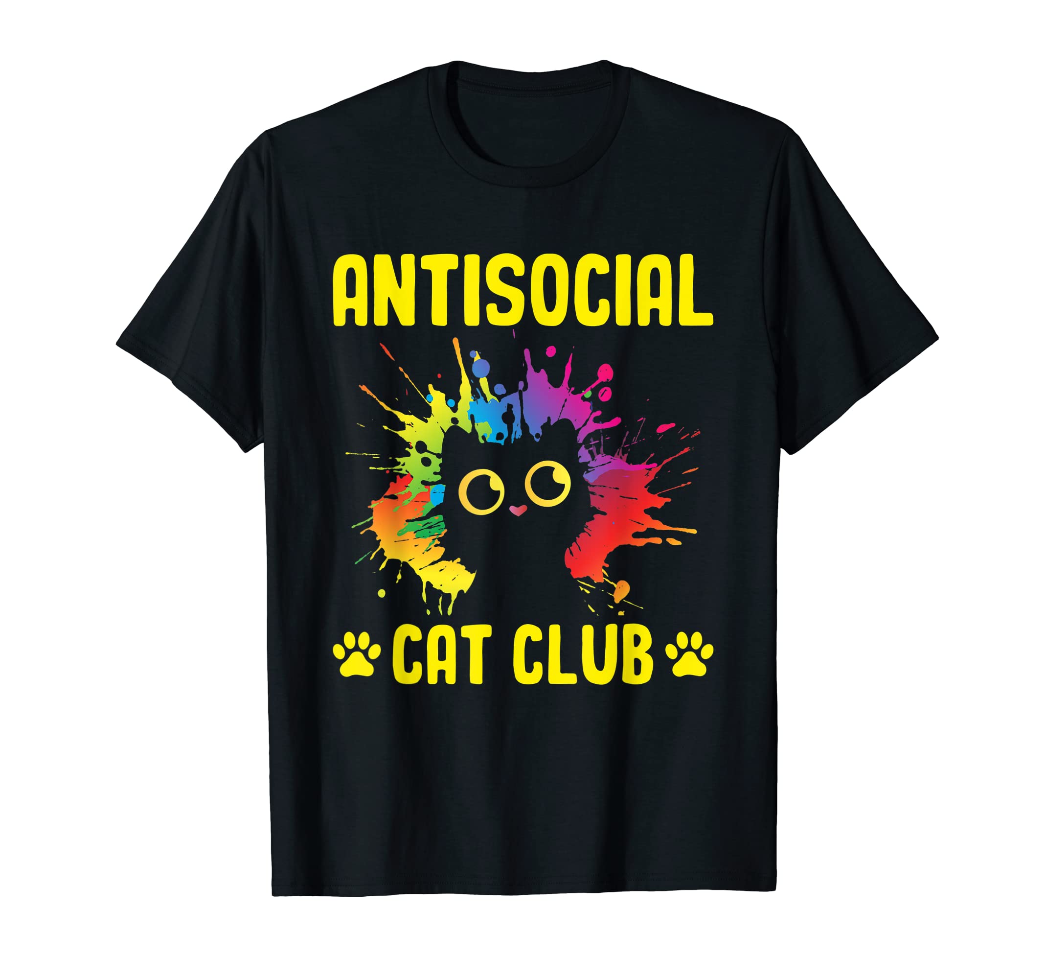 Antisocial Cat Club Introvert Cat T-Shirt - Casual Everyday Wear Men Women - T-Shirt, Sweatshirt, Hoodie
