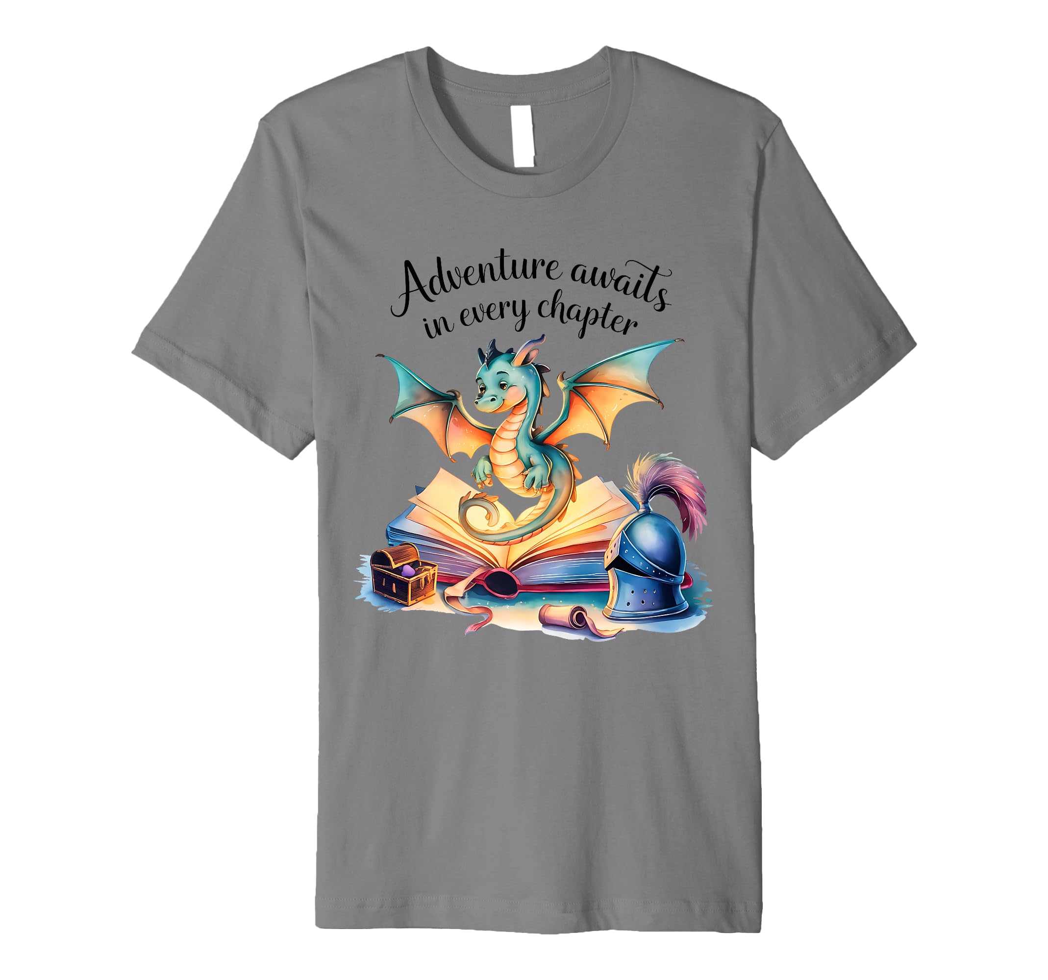 Adventure Awaits Every Chapter Dragon T-Shirt - Minimalist Print Men Women - T-Shirt, Sweatshirt, Hoodie