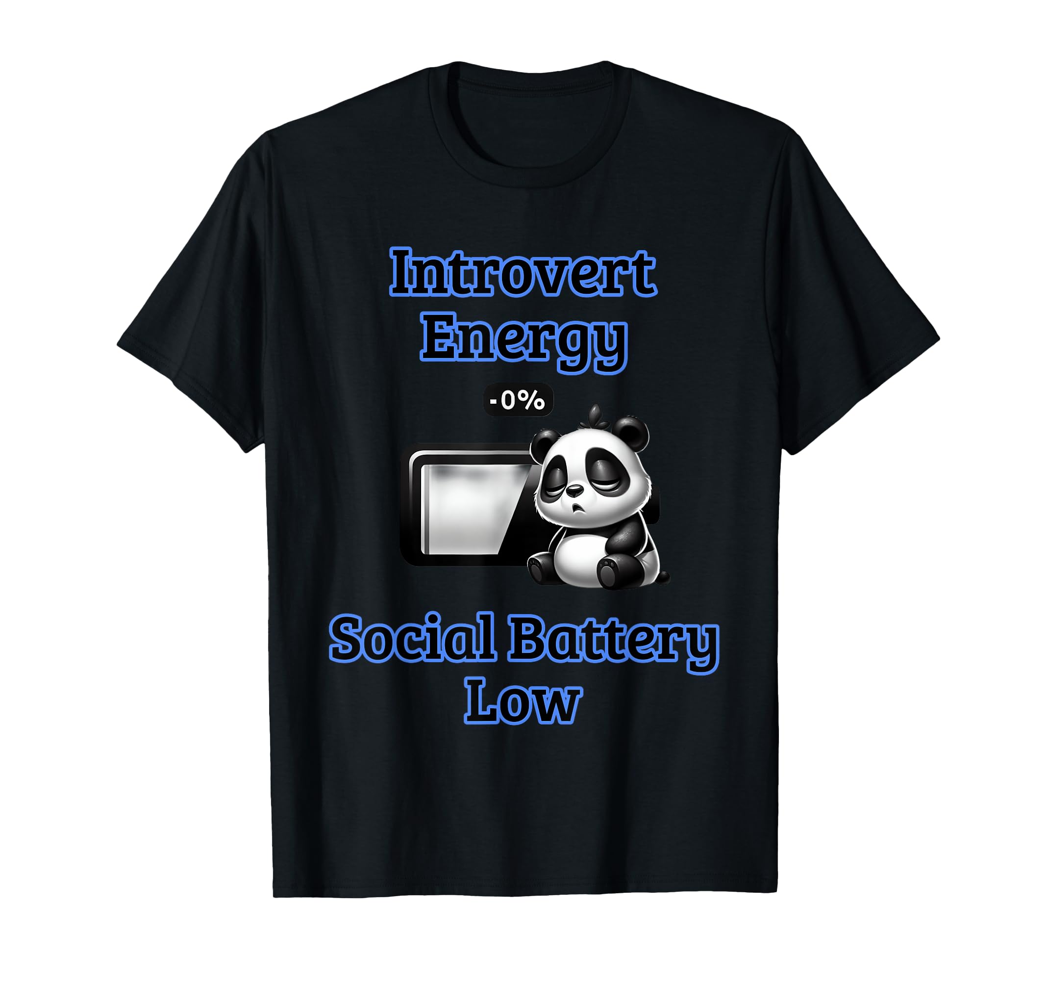 Introvert Energy Funny Social Battery T-Shirt - Minimalist Print Men Women - T-Shirt, Sweatshirt, Hoodie
