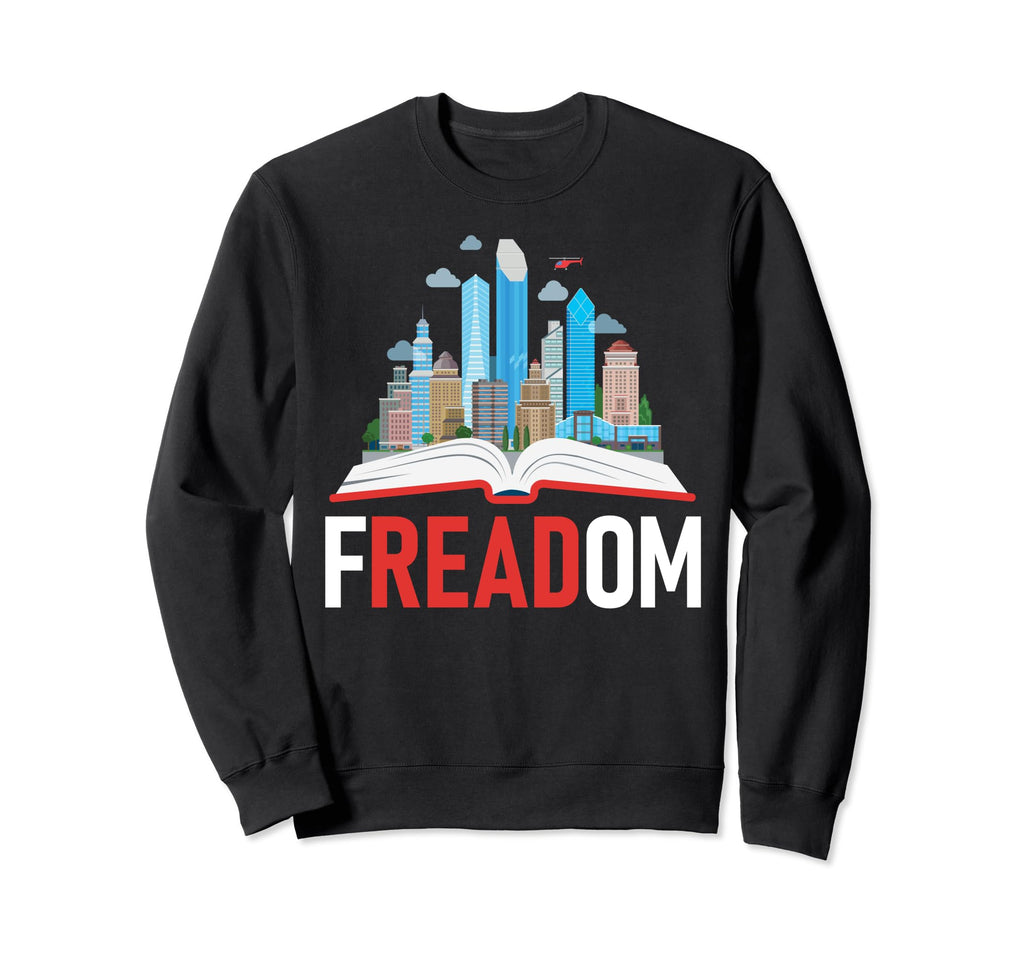 Read Book Lover World Freedom To Read Sweatshirt - Custom Art Print Unisex - T-Shirt, Sweatshirt, Hoodie