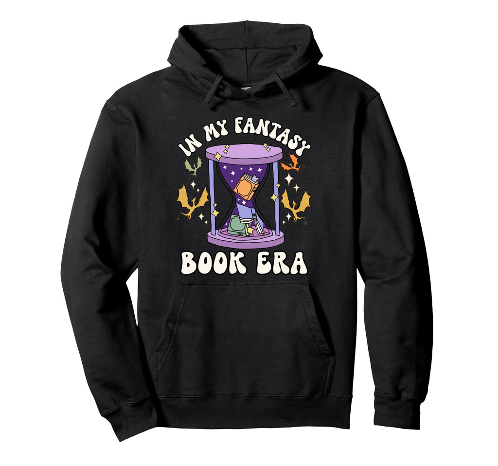 My Fantasy Book Era Whimsical Dragon Hoodie - Aesthetic Graphic for Adults - T-Shirt, Sweatshirt, Hoodie